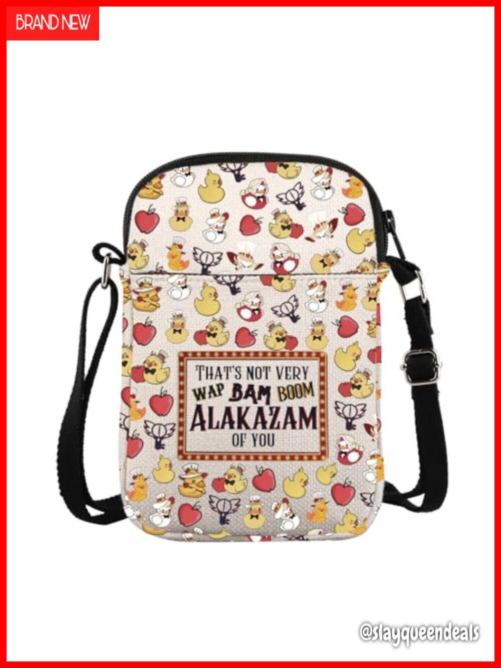 Waterproof Polyester Cartoon Messenger Crossbody Bag Anime Duck